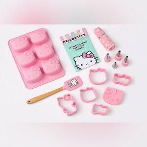 Hello Kitty Baking - Set Silicone Mold, Cookie Cutters, Spatula & Piping Tips